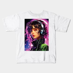 Melodic Dreams, Anime girls Kids T-Shirt